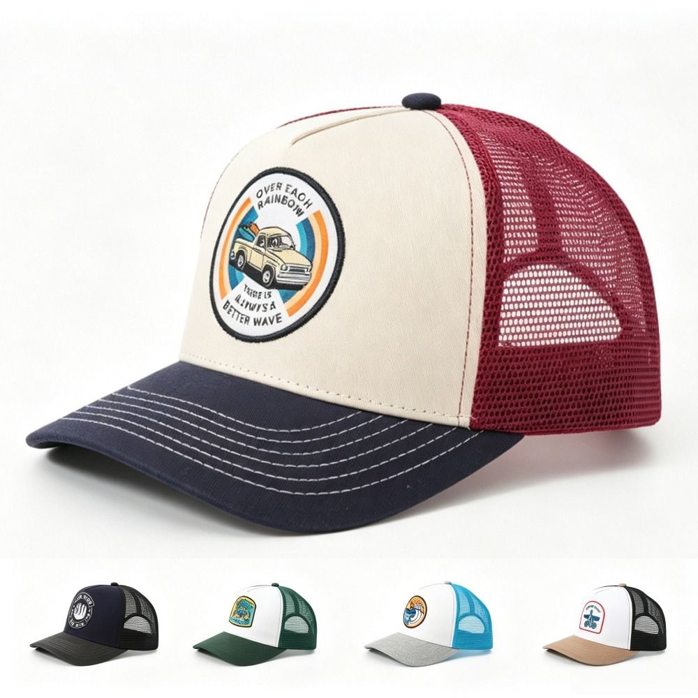 Trucker Cap Mesh - قبعة تروكر شبكية قطنية بتصميم ريترو