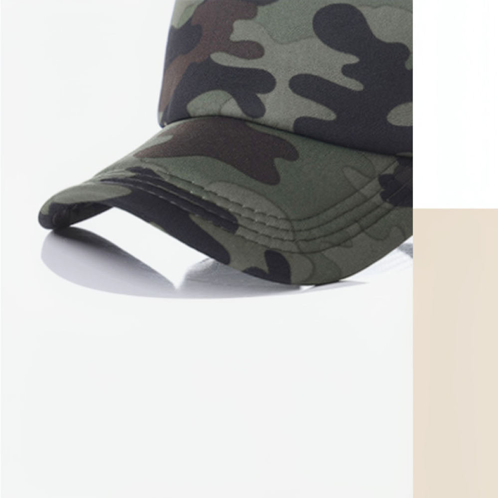 قبعة بيسبول شبكية بتصميم مموه  - مراجعة Trucker Cap Mesh وسعره